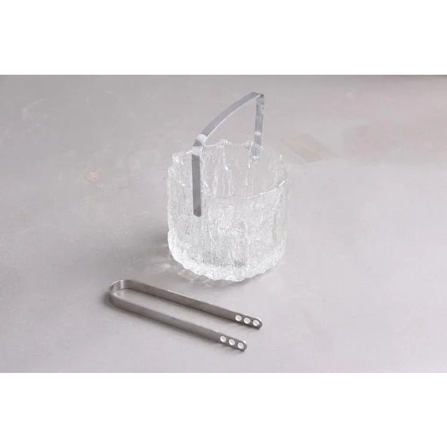Finnish Ice Bucket by Tapio Workkala for Iittala with Ice Cream Tongs from Stelton, 1970s, Set of 2 For Sale - Image 3 of 9