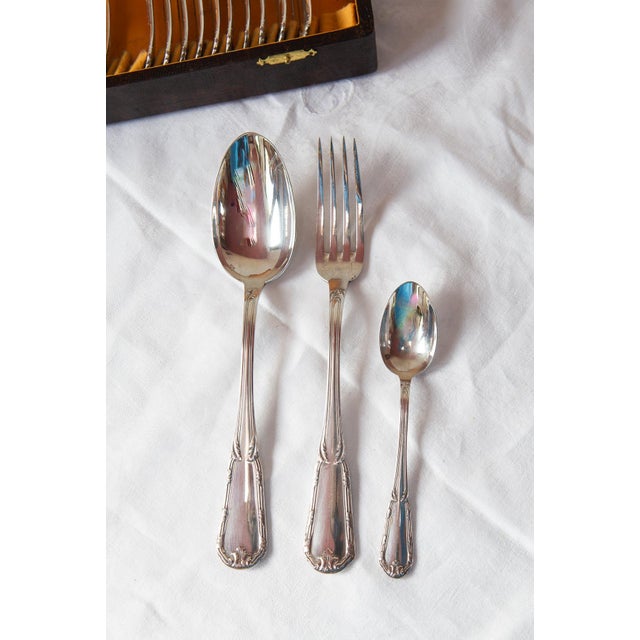 Antique French Cutlery, 1920s, Set of 37 For Sale - Image 13 of 14
