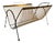 Vintage Mid-Century Modern Metal Magazine Rack For Sale