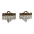 Vintage Gold and Crystal Wall Sconces - a Pair For Sale
