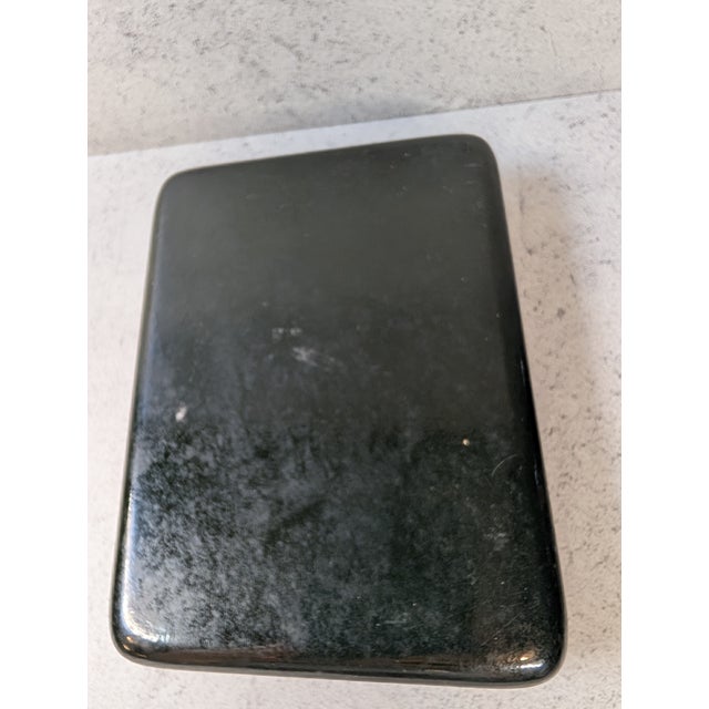 Black 1990s Large Hand-Painted Russian Lacquer Box — “Zodiac” After Mucha, Signed For Sale - Image 8 of 10