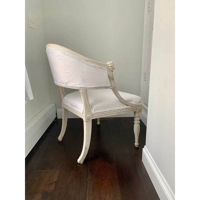 Early 19th Century Early 19th Century Swedish Gustavian Neoclassical Tub Chair by Ephraim Stahl For Sale - Image 5 of 7
