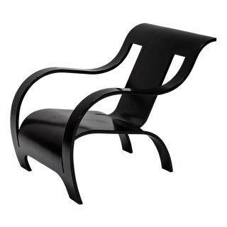 Bent Plywood Armchair attributed to Gerald Summers for Makers of Simple Furniture, 1980s For Sale