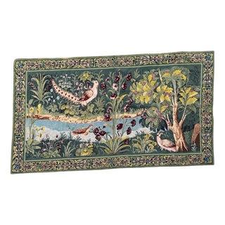 Vintage French Aubusson Style Needlepoint Tapestry, 1950s For Sale