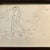 Original 5 x 7 drawing on paper unsigned study Overall size with new old stock frame is 9.5 x 11.5