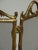 Vintage French Country Brass W Mesh Three Panel Fireplace Screen For Sale - Image 9 of 15