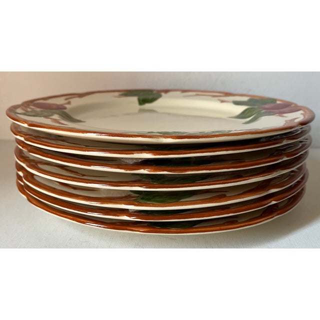 Vintage Franciscan Apple Dinner Plates-Made in USA-Set 6 For Sale In New York - Image 6 of 9