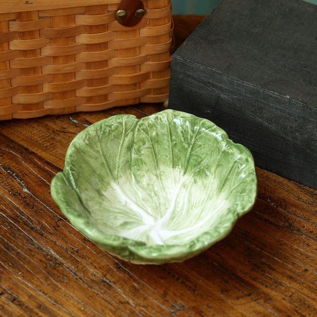2020s Rustic European Cabbage Ceramic Bowl – Set of 3 For Sale - Image 5 of 7
