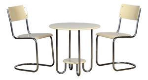 Tubular Furniture Set from Auping, 1930s, Set of 3