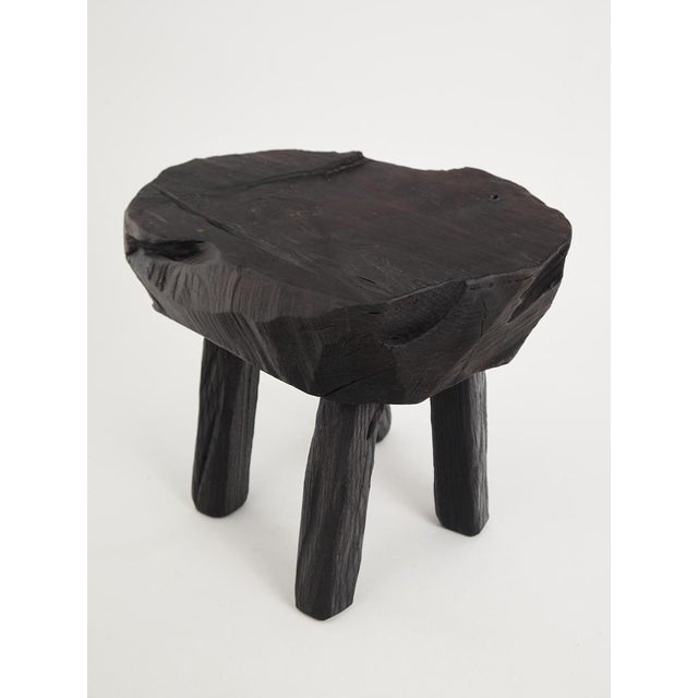 Rustic Sculptural Side Table by Logniture For Sale - Image 12 of 17