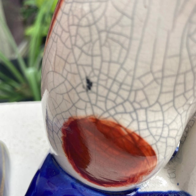 Late 20th Century Late 20th Century Staffordshire Style Cat Bookends- a Pair For Sale - Image 5 of 13