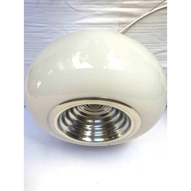 Black and White Suspension Lamp by Pier Giacomo and Achille Castiglioni for Flos, 1970s For Sale - Image 3 of 6