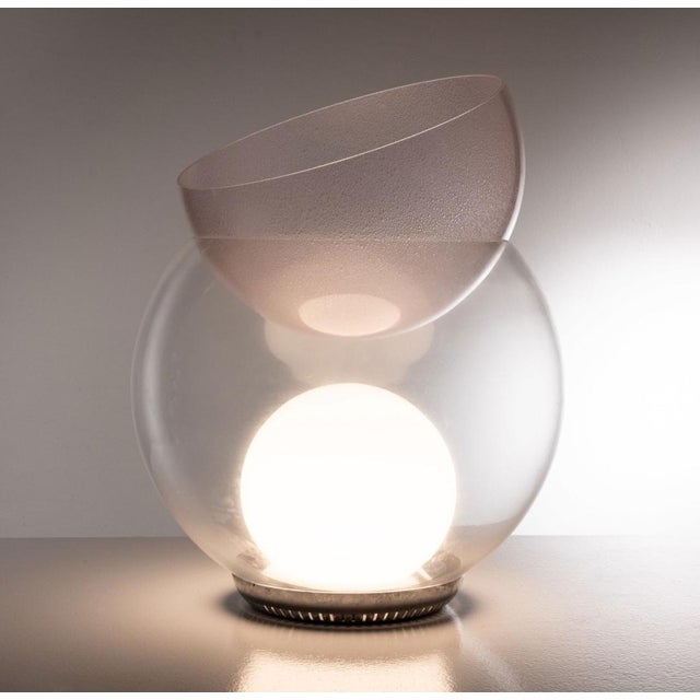Giova Parabola Rosa Pulegosa Table Lamp by Gae Aulenti for Fontana Arte, 1970s For Sale - Image 12 of 12