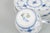 Blue Fluted Plain Coffee Cups and Saucers from Royal Copenhagen, Set of 8 For Sale - Image 4 of 5
