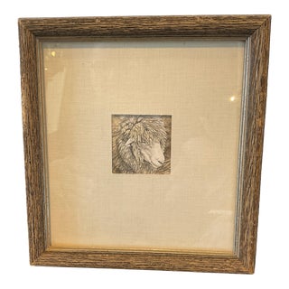 Early 21st Century Pencil Drawing Of Sheep Signed McNelly For Sale