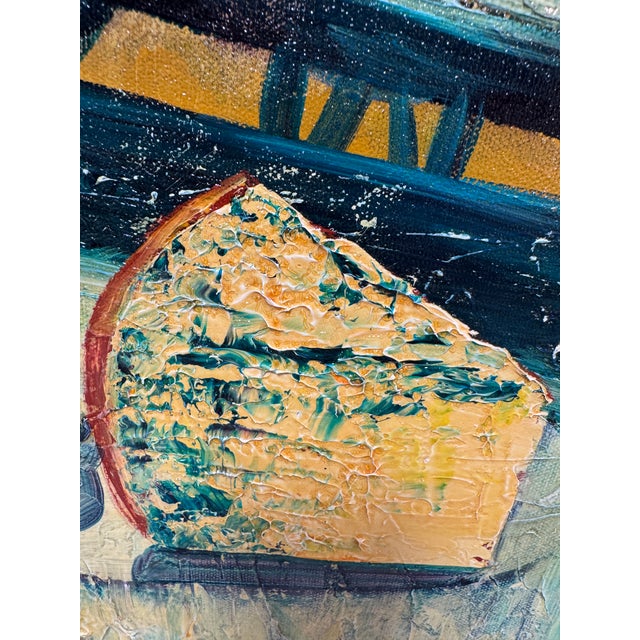 The Finer Things in Life Acrylic Original Painting, Signed For Sale - Image 10 of 12