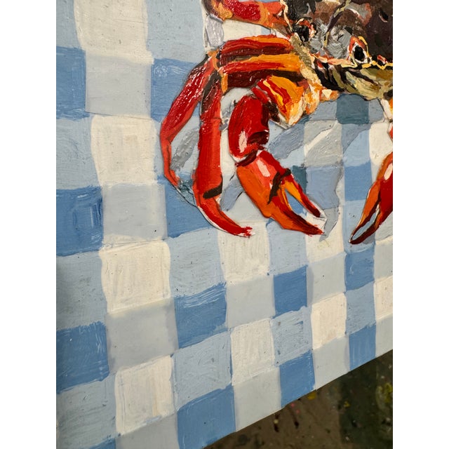 “Nantucket Crab” Acrylic Painting For Sale - Image 9 of 10