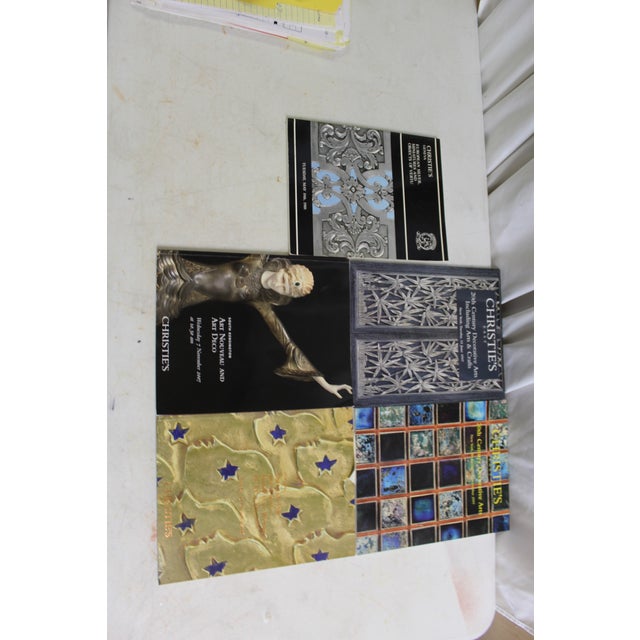 Old hard to find Christies Catalogs of Art Deco items and Decorative Arts . Selling in groups of 5 now . We have over 200...