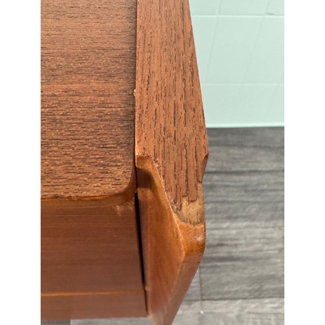 Vintage Italian Chest of Drawers in Teak with Metal Legs, 1950s For Sale - Image 16 of 18