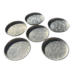 1950s Everlasting Aluminum Coasters- Set of 6