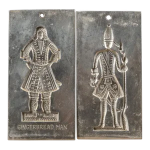 Vintage Reproduction Speculaas Cookie Molds - Set of 2