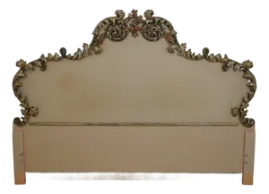 Chelini Giovanni Rococo Style King Size Upholstered Headboard