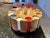 Wood Mid 20th Century Revolving Wood Chip Holder Poker Chips With Leather Cover For Sale - Image 7 of 7