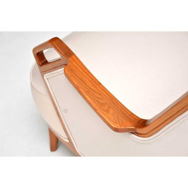 Vintage Swedish Elm Armchair, 1960s For Sale - Image 10 of 11