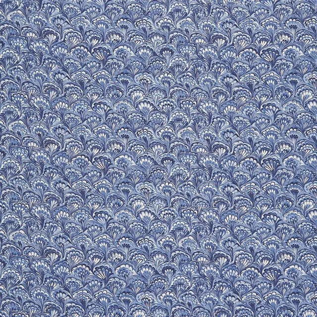 Sample- Schumacher Capulet Fabric in Lapis For Sale