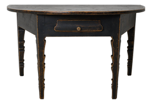 Antique Swedish Demi-Lune Console Table