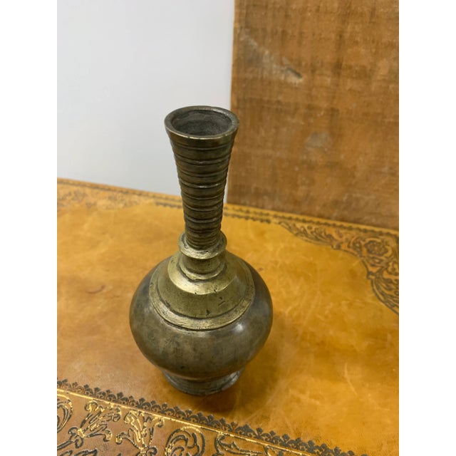 Antique Mughal Indian Bronze Wine Bottle Vessel