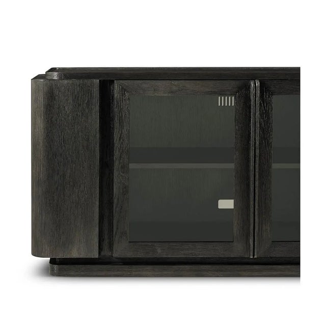 Dark Modern Media Cabinet For Sale In Greensboro - Image 6 of 6