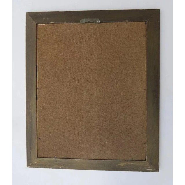 Paper Mid 20th Century Floral Still Life Impasto Painting, Framed For Sale - Image 7 of 10