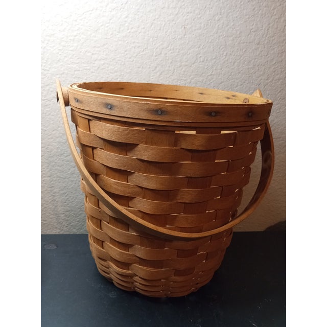 Handwoven 1995 Longaberger Fruit Basket For Sale In Dallas - Image 6 of 7