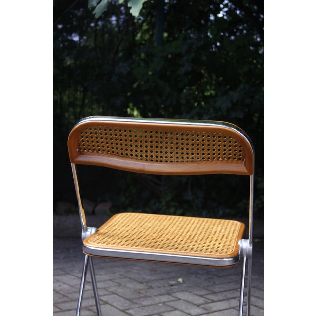 Metal Cane Plia Chairs by Giancarlo Piretti for Castelli, 1970s, Set of 2 For Sale - Image 7 of 16