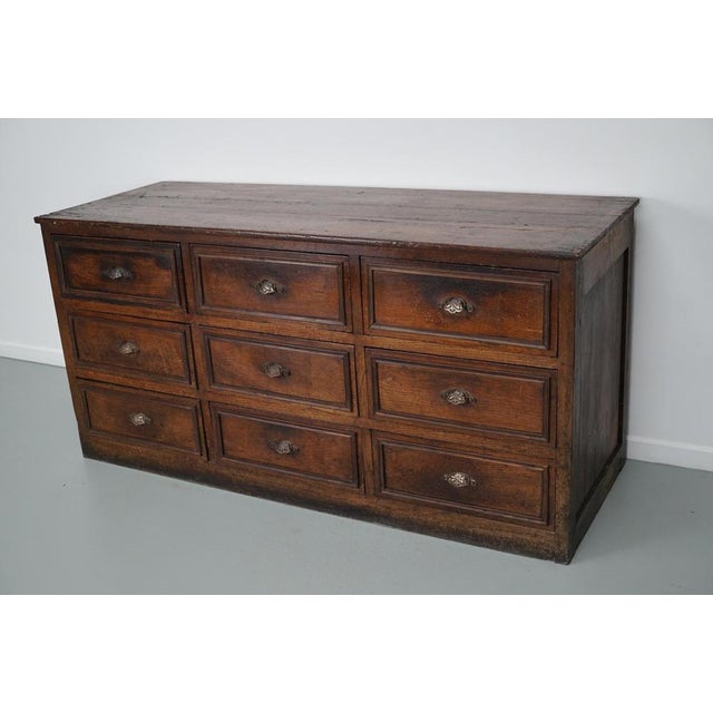 Brown French Oak & Fruitwood Apothecary Filing Cabinet For Sale - Image 8 of 18