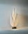 Metal 1970s Rougier Large Acrylic and Brass Floriform Tulip Lamp Postmodern Vintage For Sale - Image 7 of 11