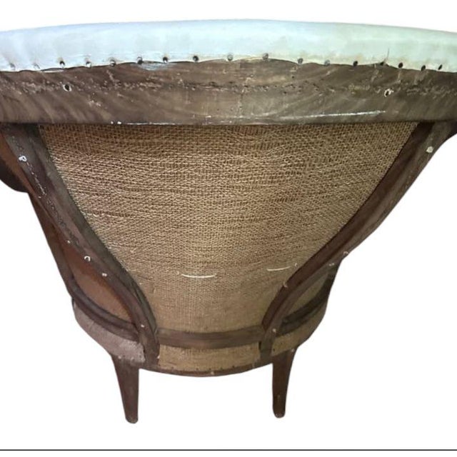 Restoration Hardware 1980s The Deconstructed French Barrel-Back Chair by Restoration Hardware For Sale - Image 4 of 6