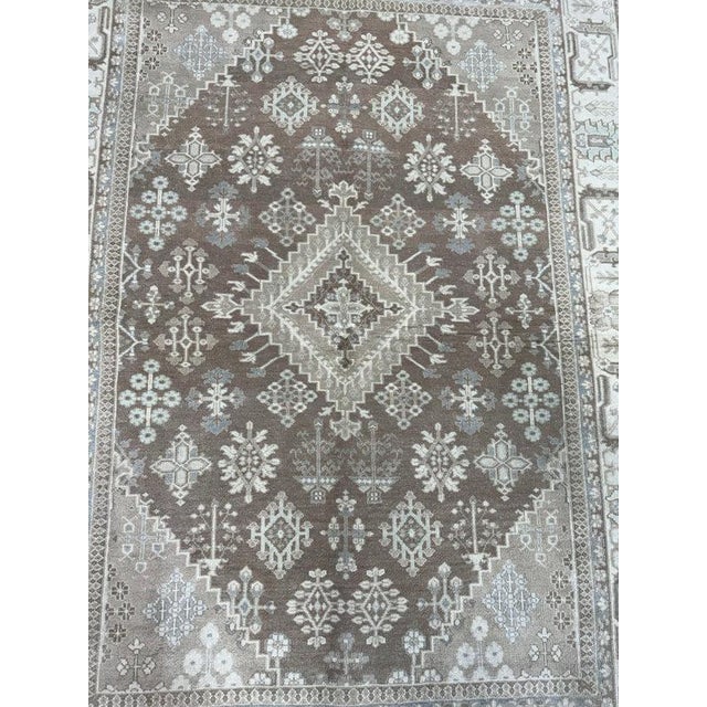 Contemporary Turkish Vintage Rug 4'3" x 5'10" For Sale - Image 3 of 6