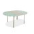 Modern Glass Dining Table with Silver-Colored Frame from Calligaris For Sale - Image 3 of 10