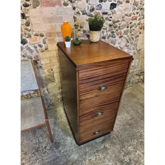 Fantastic mid-century industrial bank of filing drawers. The drawers are a great colour with a wonderful patina. Just the...