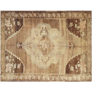 1940s Turkish Oushak Rug For Sale