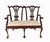 Chippendale Style Double Seat Bench in Mahogany For Sale - Image 3 of 11