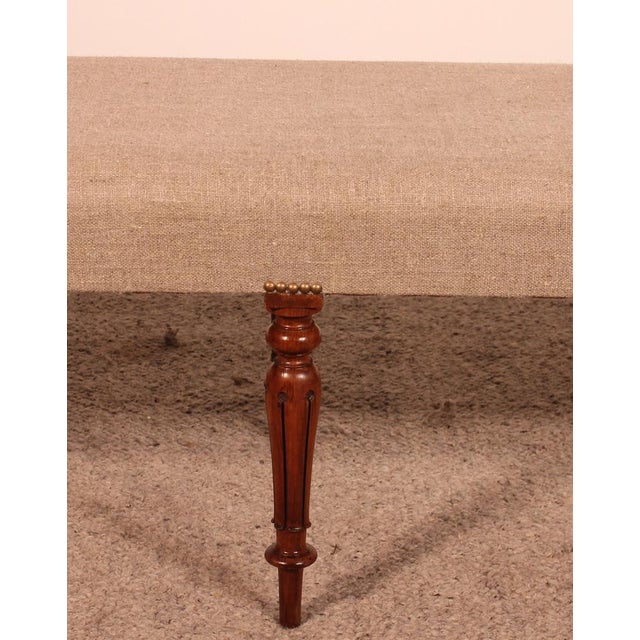 Antique Walnut Bench, 1800s For Sale - Image 9 of 12
