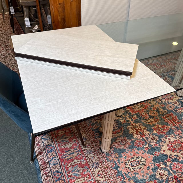 McGuire Furniture Double Pedestal Dining Table For Sale - Image 12 of 12