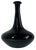11 In. Tall Murano Art Glass Black Spiral Textural Swirl Vase For Sale - Image 12 of 13