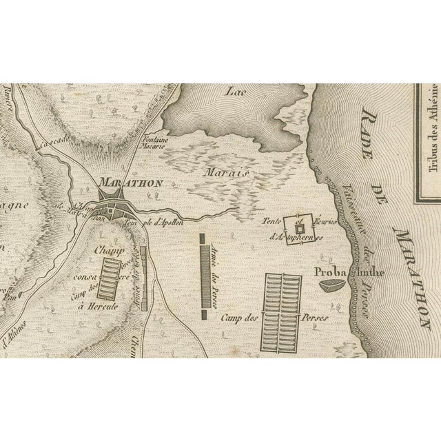 Antique Plan of the Battle of Marathon from Ambroise Tardieu, 1825 For Sale - Image 9 of 12