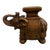 Vintage Small Ceramic Elephant Garden Stool For Sale