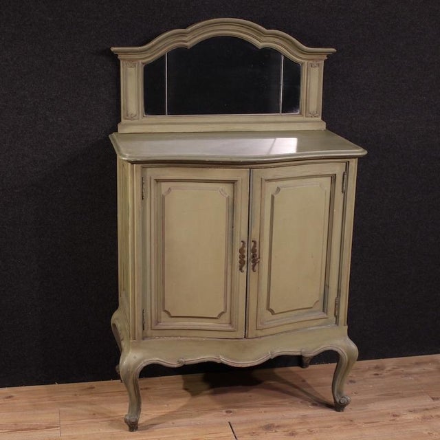 20th Century Italian Lacquered Sideboard with Mirror, 1950s For Sale - Image 14 of 14