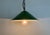 Green Industrial Green Enamel Factory Pendant Lamp, 1950s For Sale - Image 8 of 16